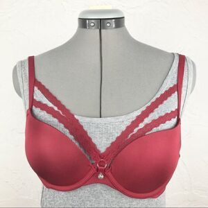 Adore Me NEW Red Smooth Padded underwire Bra 32C